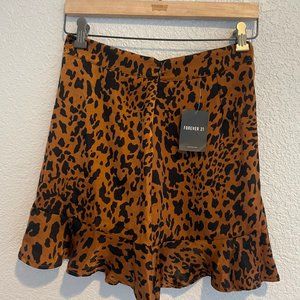 NWT - Mini Leopard Skirt